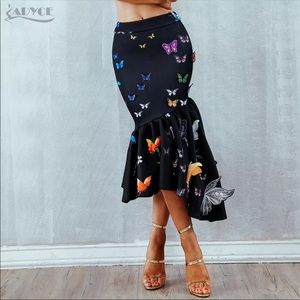 New Spring Women Elegant High Waist Skirts